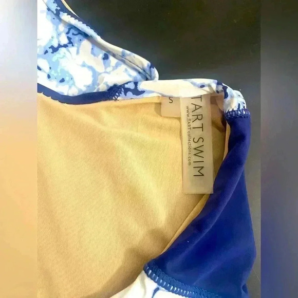 Long Sleeve tart swim Blue Bathing suit - Picture 4 of 4